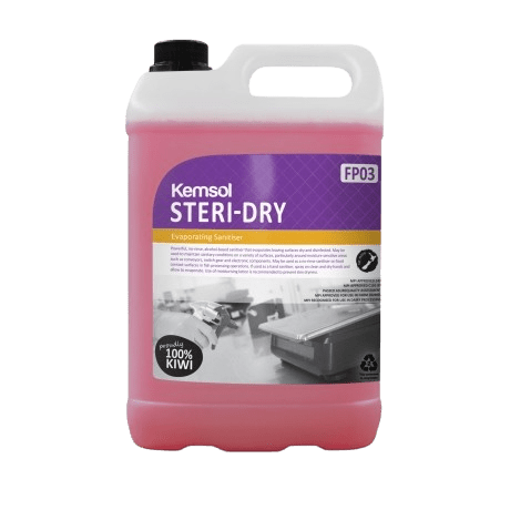 Kemsol Steri - Dry Evaporating Sanitiser 5L - NZ Packaging