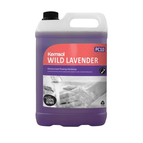Kemsol Wild Lavender Moisturising Flowing Hand Soap 5L - NZ Packaging