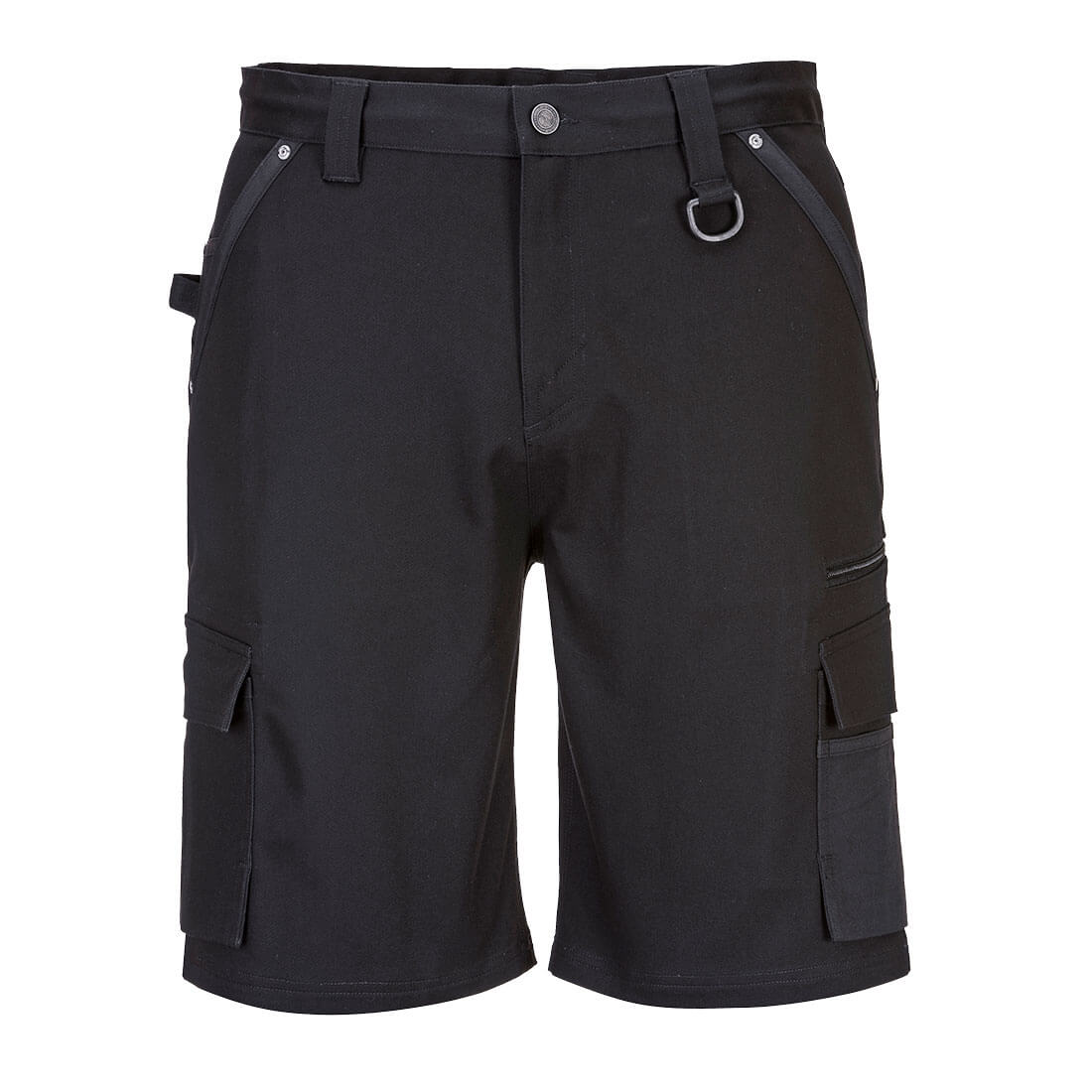KX3 Stretch Slim Fit Shorts, Black - NZ Packaging