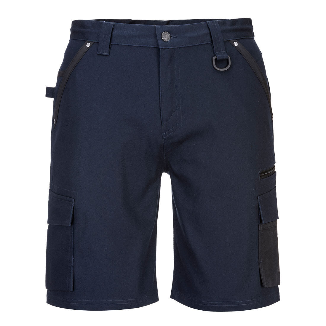 KX3 Stretch Slim Fit Shorts, Navy - NZ Packaging