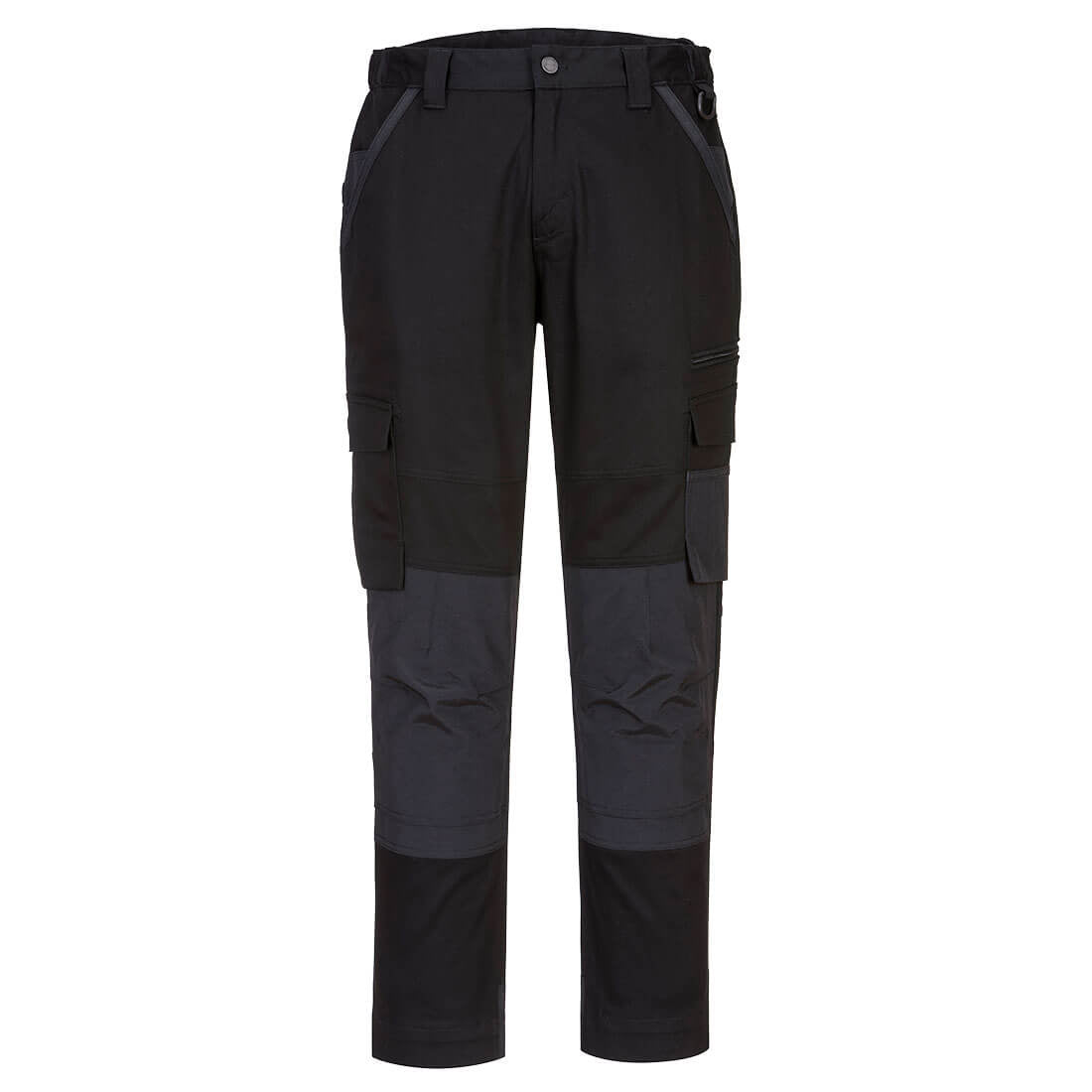 KX3 Women's Stretch Slim Fit Trade Pants, Black - NZ Packaging