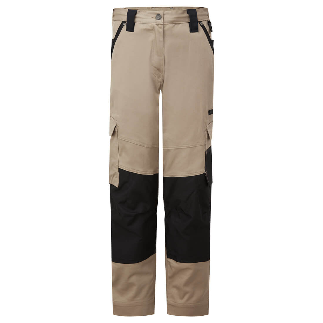 KX3 Women's Stretch Slim Fit Trade Pants, Sand - NZ Packaging