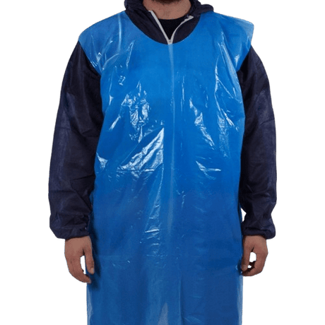 LDPE Apron, Blue, 1170mm X 690mm (1000) - NZ Packaging