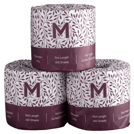 Luxury Wrapped Toilet Tissue White, 2 Ply, 400 Sheets (48) - NZ Packaging