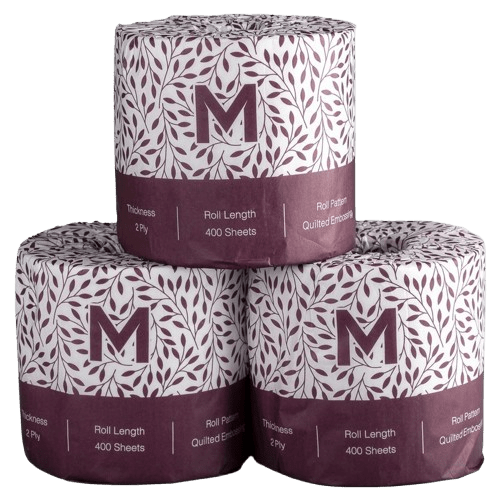 Luxury Wrapped Toilet Tissue White, 2 Ply, 400 Sheets (48) - NZ Packaging