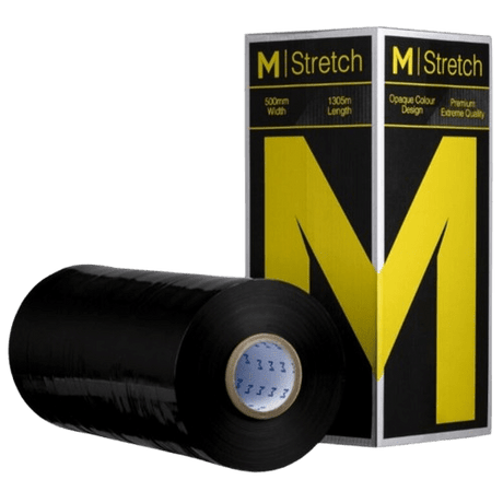 Machine Pallet Wrap, Black, 500mm x 1305m - NZ Packaging