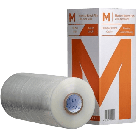 Machine Wrap Nano Stretch Film, Clear, 500mm X 1920m X 17mu - NZ Packaging
