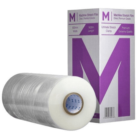 Machine Wrap Stretch Film, Clear, 500mm X 1630m X 20mu - NZ Packaging