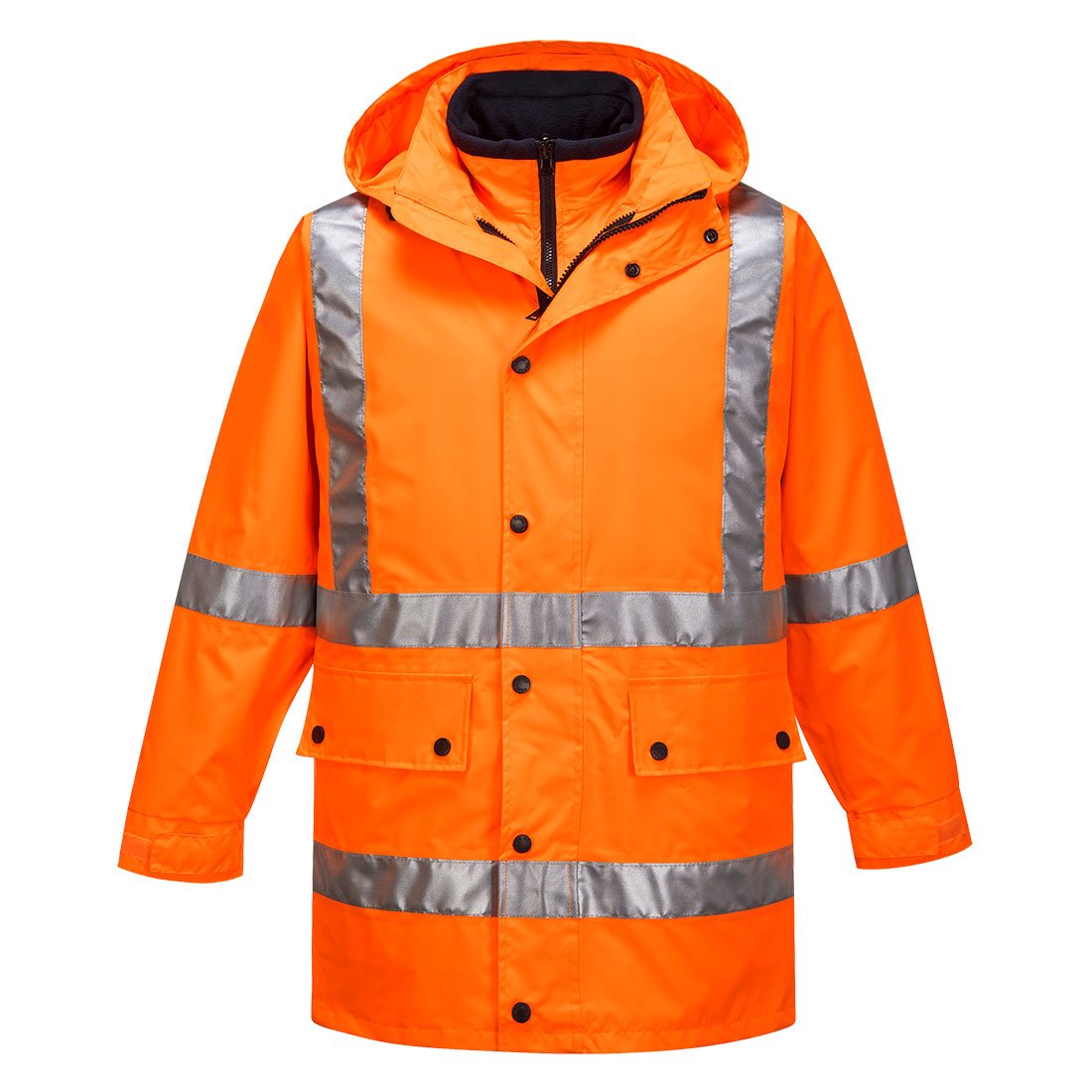 Max Hi-Vis X Back 4-in-1 Jacket, Orange - NZ Packaging