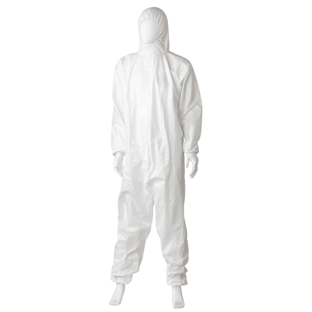 Microporous Coverall Type 5/6 - White, 55gsm (16) *Water Resistant Coverall - NZ Packaging