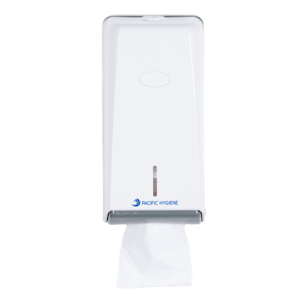 Mini Interleaved Toilet Tissue Dispenser White - NZ Packaging