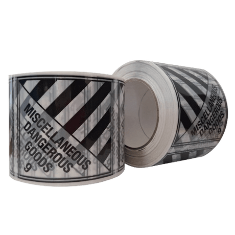 Miscellaneous Dangerous Goods 9, Rippa Label, 96mm X 100mm X 50m - NZ Packaging