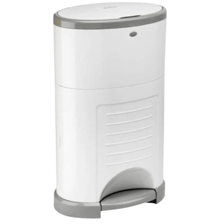 Nappy Bin Korbell Plus, White/Grey, 340mm x 240mm x 550mm, 26L - NZ Packaging