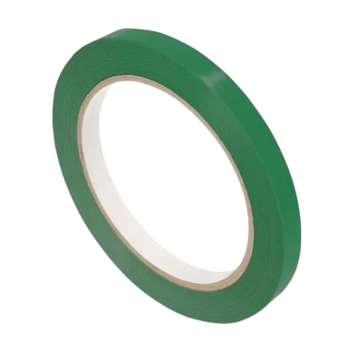 Neck Bag Tape, uPVC, Green, 9mm X 66m - NZ Packaging