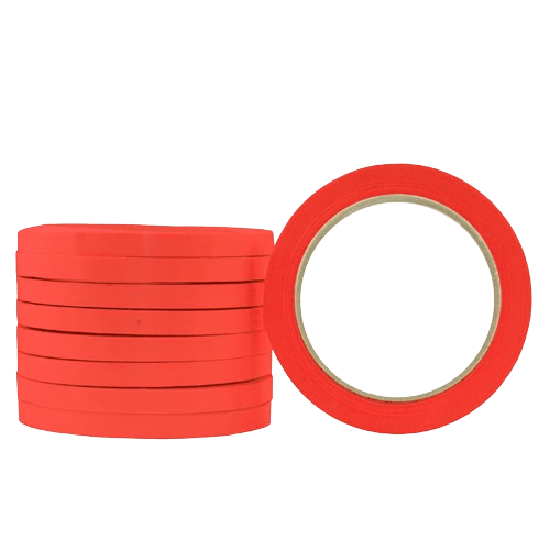 Neck Bag Tape, uPVC, Red, 9mm X 66m - NZ Packaging