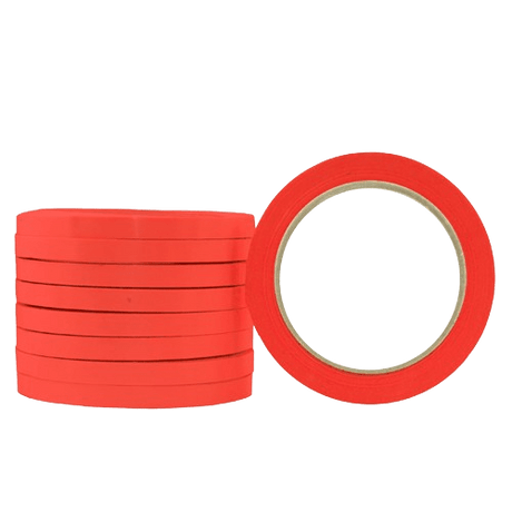 Neck Bag Tape, uPVC, Red, 9mm X 66m - NZ Packaging