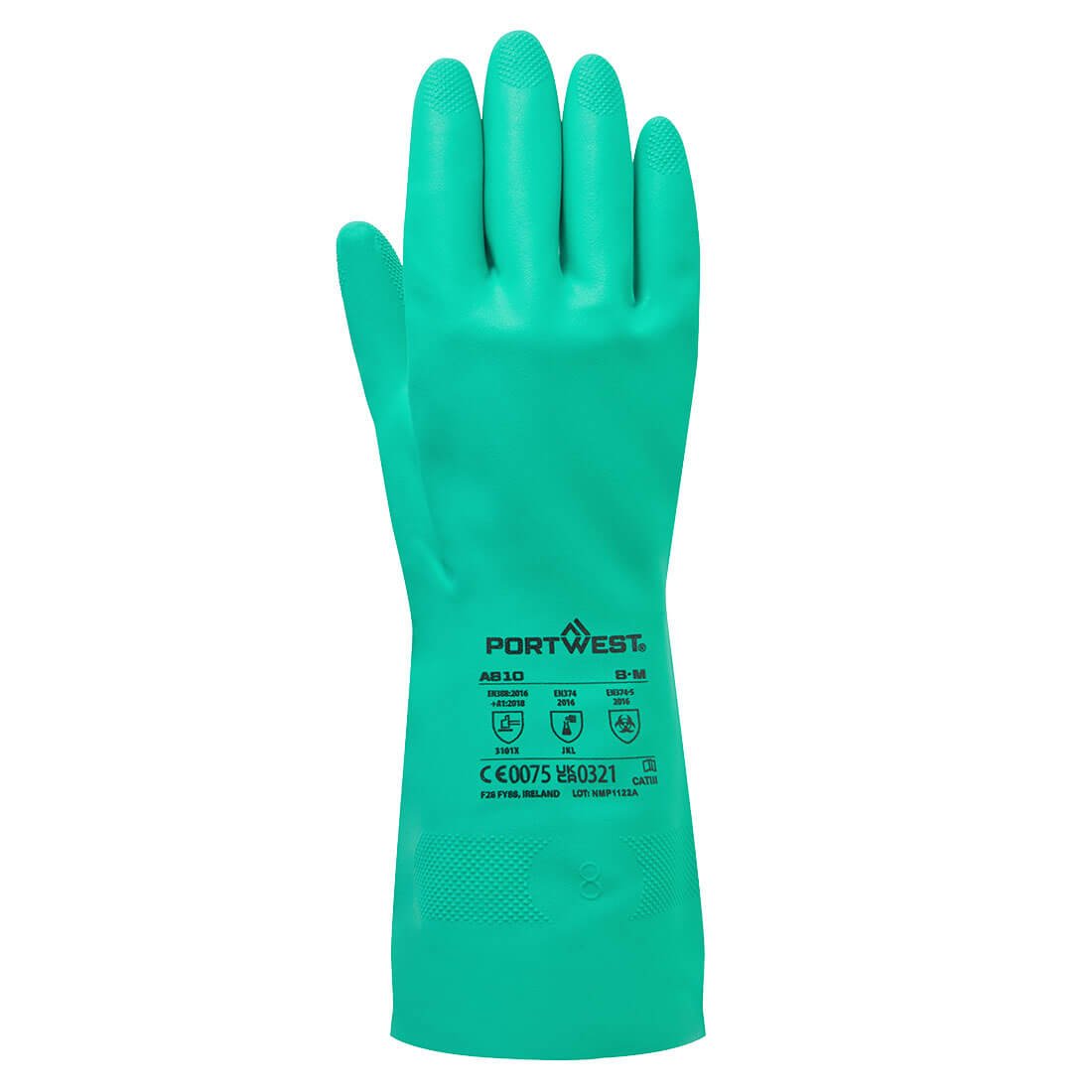 Nitrosafe Chemical Gauntlet, Green - NZ Packaging