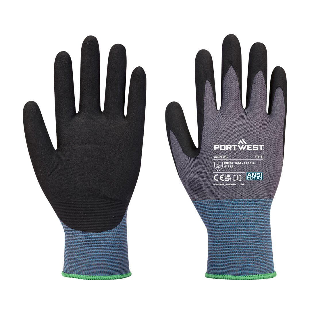 NPR Pro Nitrile Foam, Black/Grey - NZ Packaging