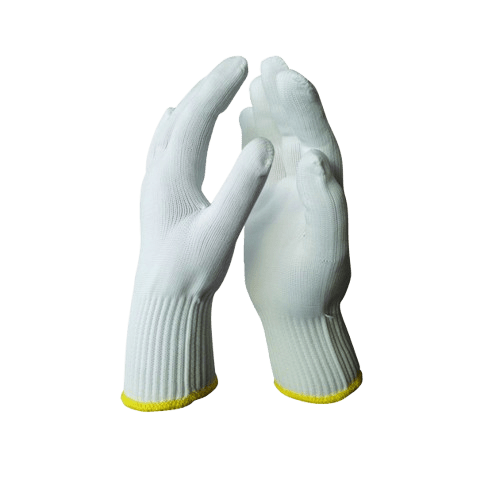 Nylon Gloves, White - NZ Packaging