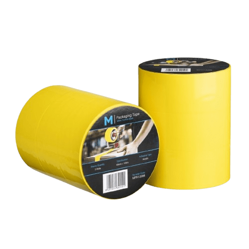 OPP Acrylic Yellow Hand Tape, 48mm x 100m - NZ Packaging