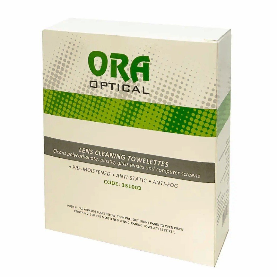 Ora Lens Cleaning Wipes, Box 100 - NZ Packaging
