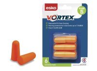 Orange Vortex Earplugs Uncorded Class 5 Blister Pack (6 Pairs) - NZ Packaging