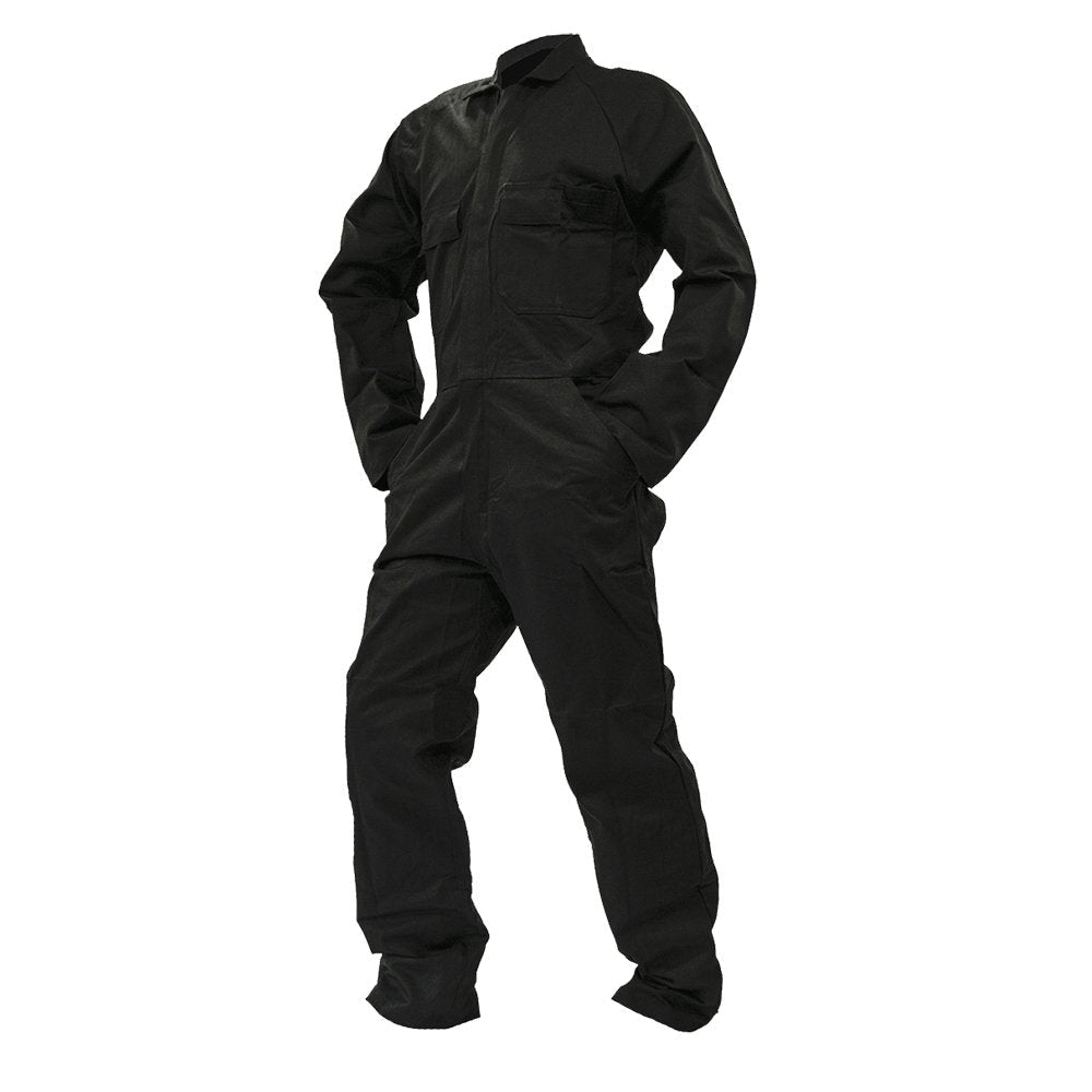 Overall Ls, 300gsm Cotton, Black - NZ Packaging