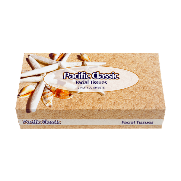 Pacific Classic Facial Tissue, 2 Ply (100) - NZ Packaging