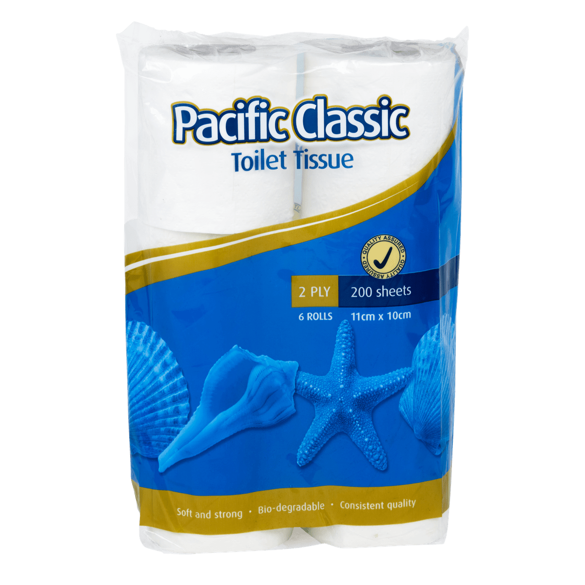 Pacific Classic Toilet Roll 2 Ply, 200 sheets (48) - NZ Packaging