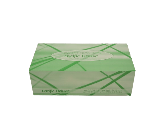 Pacific Deluxe Facial Tissue with Aloe Vera, 2 Ply, FSC Certified (200) - NZ Packaging