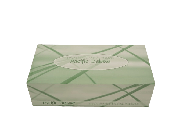 Pacific Deluxe Facial Tissue with Eucalyptus, 2 Ply, FSC Certified (200) - NZ Packaging