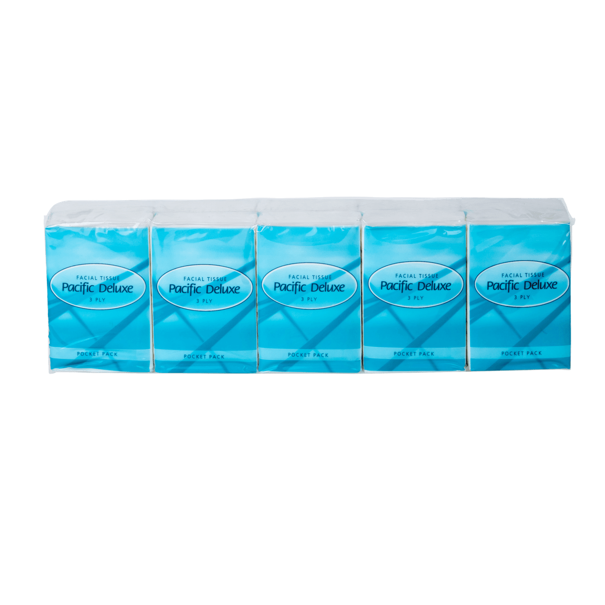 Pacific Deluxe Pocket Pack Facial Tissue, 3 Ply (10) - NZ Packaging