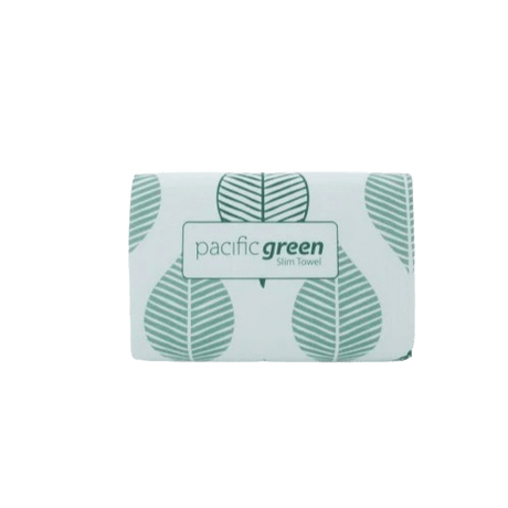 Pacific Green Mixed Slimtowel, White, 22.5cm x 23cm - NZ Packaging