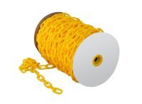 Plastic Chain Yellow 25m X 8mm - NZ Packaging
