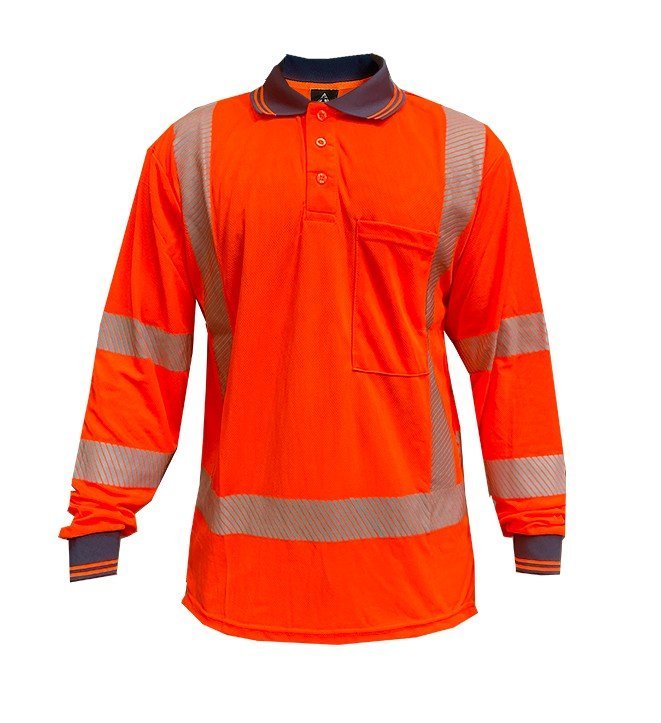 Polo Shirt Ls, Ttmc, Side Vents, Transfer Tape - NZ Packaging