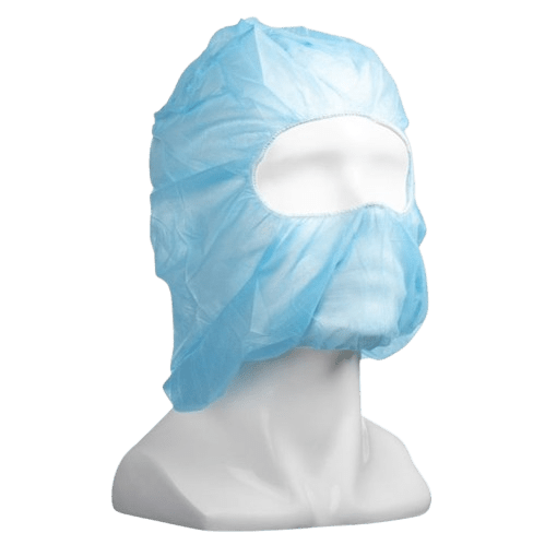 Polypropylene Full Face Balaclavas, Blue, Elasticated, 25gsm (400) - NZ Packaging