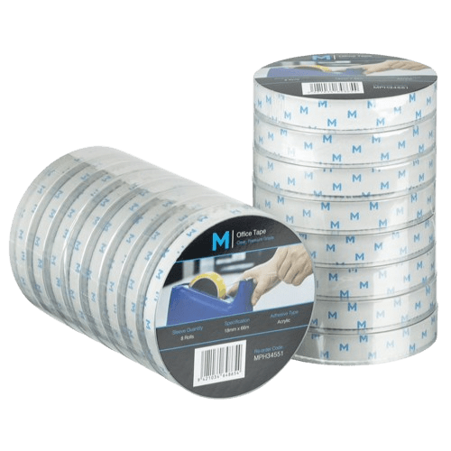Premium Cellulose Tape, Clear, 18mm x 66m - NZ Packaging