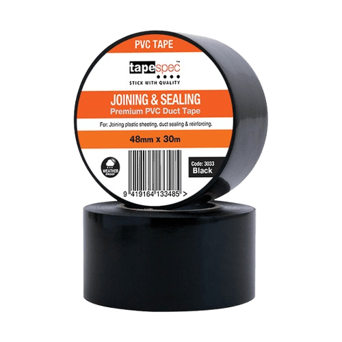 PVC Joining Tape Premium, Black, 48mm x 30m - NZ Packaging