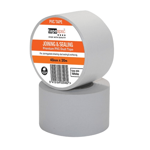 PVC Joining Tape Premium, White, 96mm x 30m - NZ Packaging