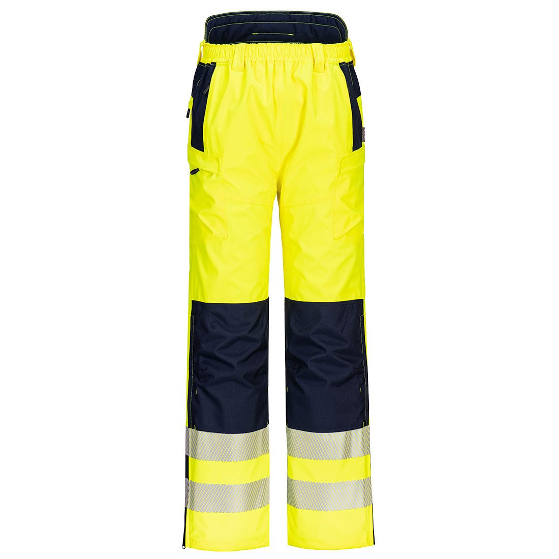 PW3 Hi-Vis Extreme Rain Pants, Yellow/Navy - NZ Packaging