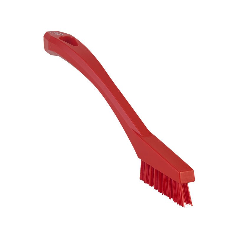 Red Detail Brush, 40x205x20mm, 15mm Bristle - NZ Packaging