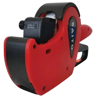 Red Saito Date coder Labelling Gun For 1 Line 22mm x 12mm Labels - NZ Packaging