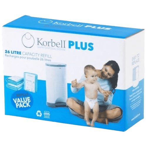 Refill Pack for Korbell Plus 26l Nappy Bin (3) - NZ Packaging