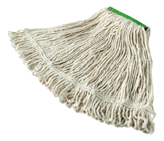 Rubbermaid 570gr (20oz) Superstich Blend Wet Mop, 1" Headband, Green - NZ Packaging