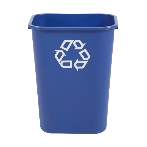 Rubbermaid Deskside Recycling Container 39L - Blue - NZ Packaging