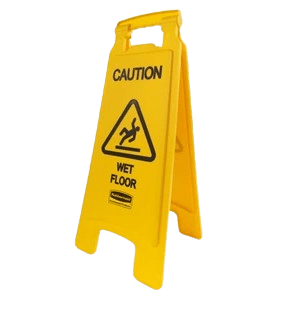 Rubbermaid Floor Sign "Caution Wet Floor" 2 sided - NZ Packaging