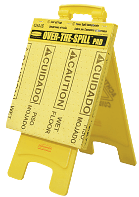 Rubbermaid OVER-THE-SPILL Pad Tablet; Contains 25 Pads - NZ Packaging
