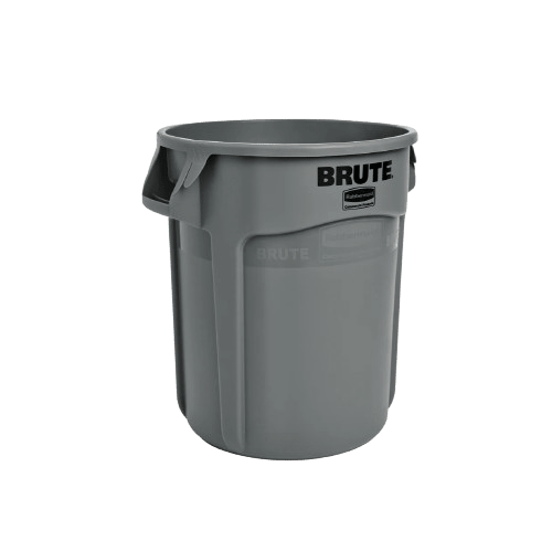 Rubbish Bin, Rubbermaid Brute, Grey, 76L, Heavy Duty - NZ Packaging