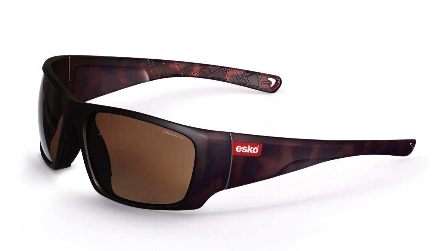 Sahara Safety Glasses, Matt Tortoiseshell Frame, Bronze Lens, Af, As, As/Nzs Cert - NZ Packaging