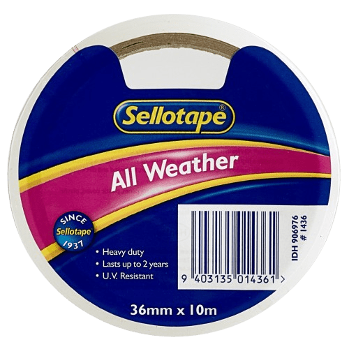 Sellotape 1436 All-Weather 36mmx10m - NZ Packaging